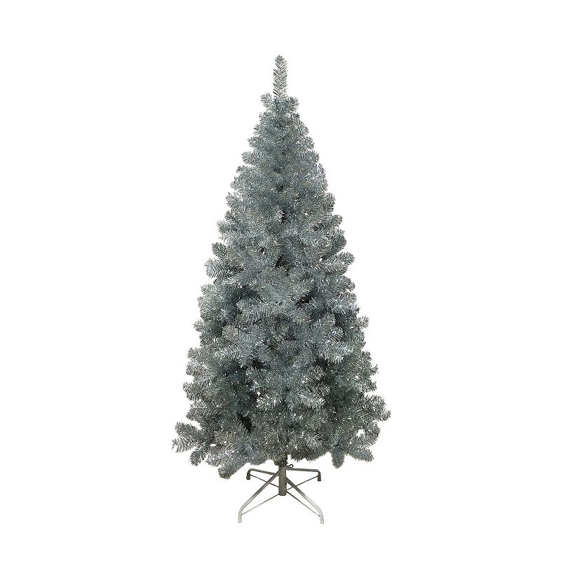 Kurt Adler 6-ft. Silver Pine Artificial Christmas Tree, Multicolor