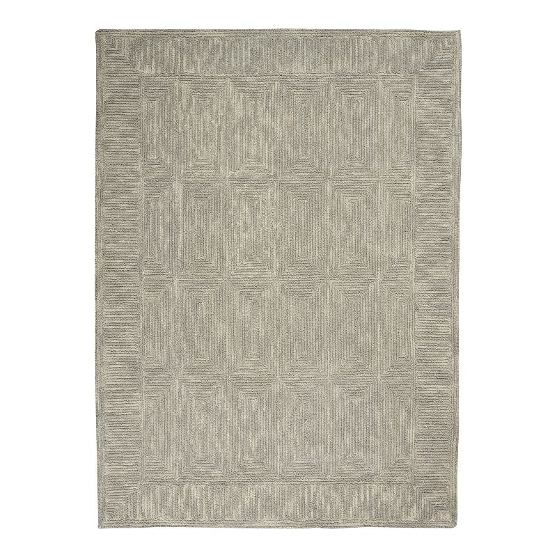 Nourison Vail Serenity Area Rug, Grey, 5X7 Ft