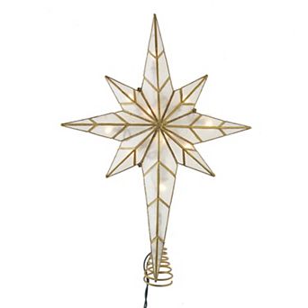 Kurt Adler 10-Light Bethlehem Star Christmas Tree Topper