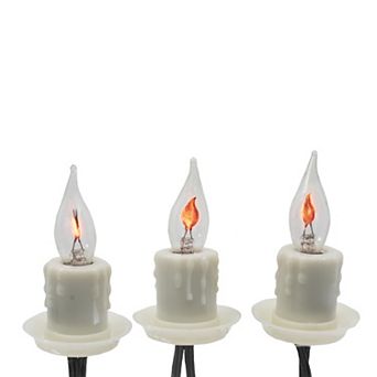 Kurt Adler 7-Light Flicker Flame Candle Christmas Lights