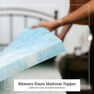 1.5" Blue Foam Mattress Topper