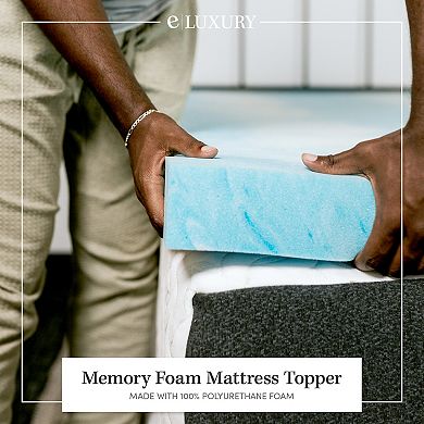 3" Blue Foam Mattress Topper