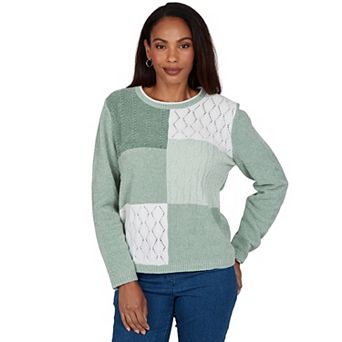 Women's Alfred Dunner Textured Chenille Colorblock Sweater