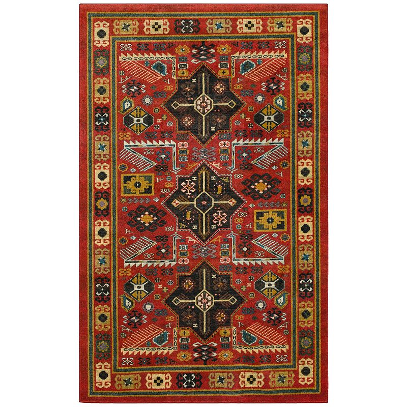 Mohawk Home Prismatic Mascow Rug, Red, 5X8 Ft