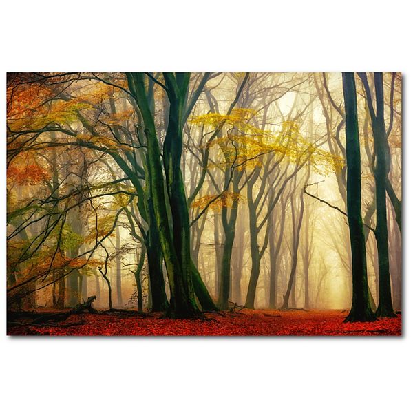 Courtside Market In Love with Fall Canvas Wall Art