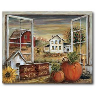 Courtside Market Plant Faith Harvest Love Canvas Wall Art
