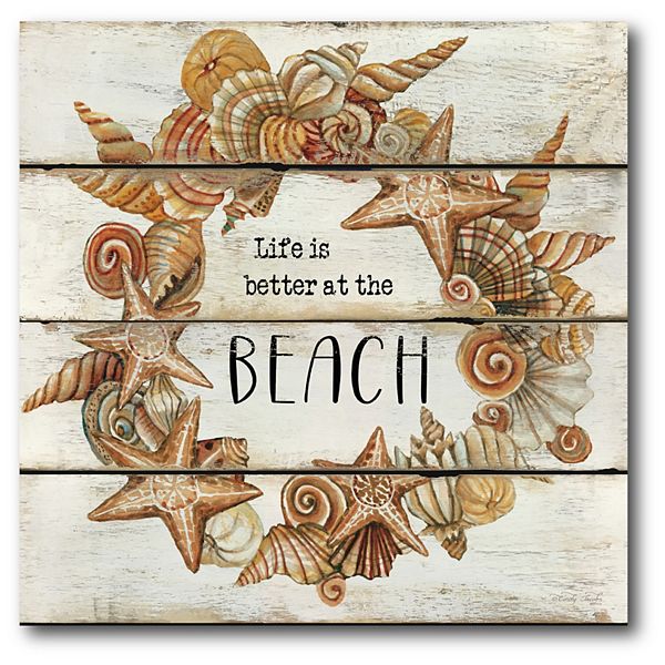 Courtside Market Autumn At The Beach Ii Canvas Wall Art
