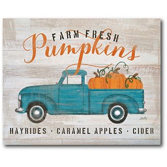 Courtside Market Farm Fresh Pumpkins Canvas Wall Art