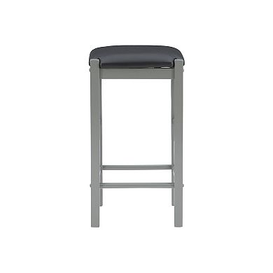 Linon Lancer Counter Stool 2-piece Set