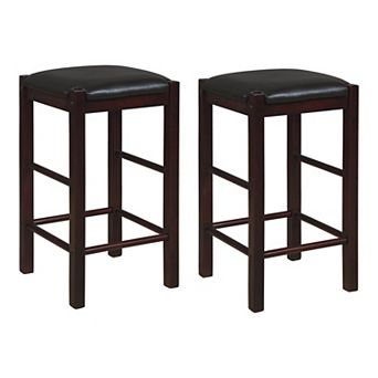 Linon Lancer Counter Stool 2 pc Set