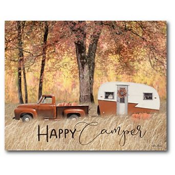 Courtside Market Happy Camper Canvas Wall Art