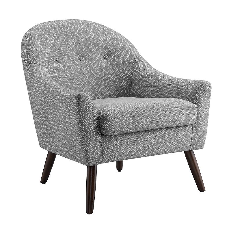 Linon Clenna Accent Chair, Grey