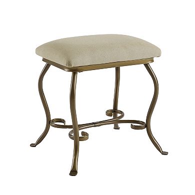 Linon Clarisse Vanity Table & Stool 2-piece Set