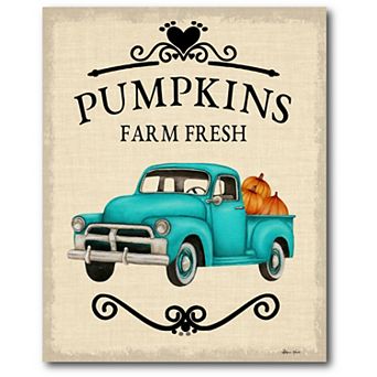 Courtside Market Fresh Pumpkins Canvas Wall Art
