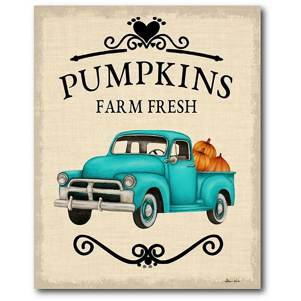 Courtside Market Fresh Pumpkins Canvas Wall Art