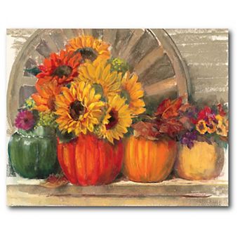 Courtside Market Autumn Still Life Canvas Wall Art