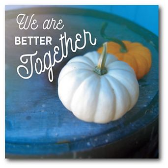 Courtside Market Better Together Pumpkin Canvas Wall Art