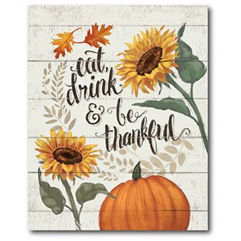 Courtside Market Harvest Delight II Pumpkin Canvas Wall Art