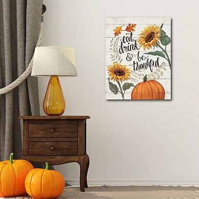 Courtside Market Harvest Delight II Pumpkin Canvas Wall Art