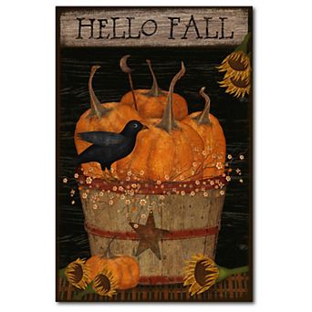 COURTSIDE MARKET Hello Fall Canvas Wall Art