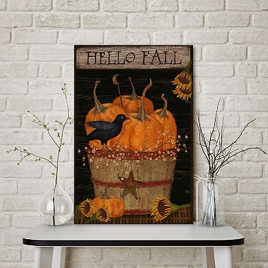 COURTSIDE MARKET Hello Fall Canvas Wall Art