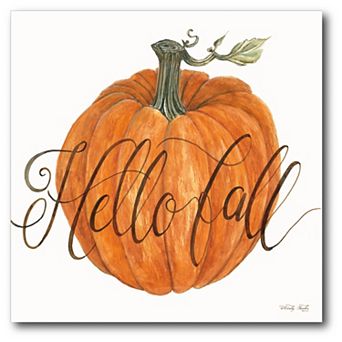 Courtside Market Hello Fall Canvas Wall Art