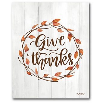 Courtside Market Give Thanks Canvas Wall Art