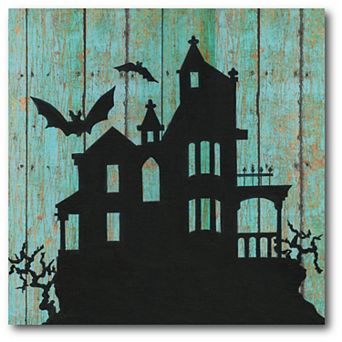 Courtside Market Haunted House Canvas Wall Art