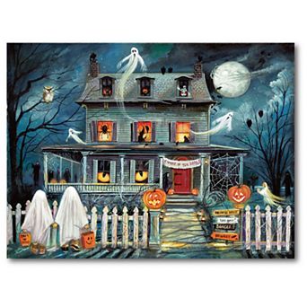 Courtside Market Haunted House I Canvas Wall Art