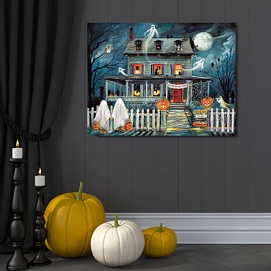 Courtside Market Haunted House I Canvas Wall Art