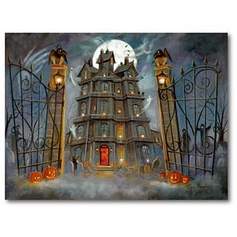 Courtside Market Haunted House II Canvas Wall Art