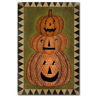 Courtside Market Stack Jack-O-Lantern Canvas Wall Art