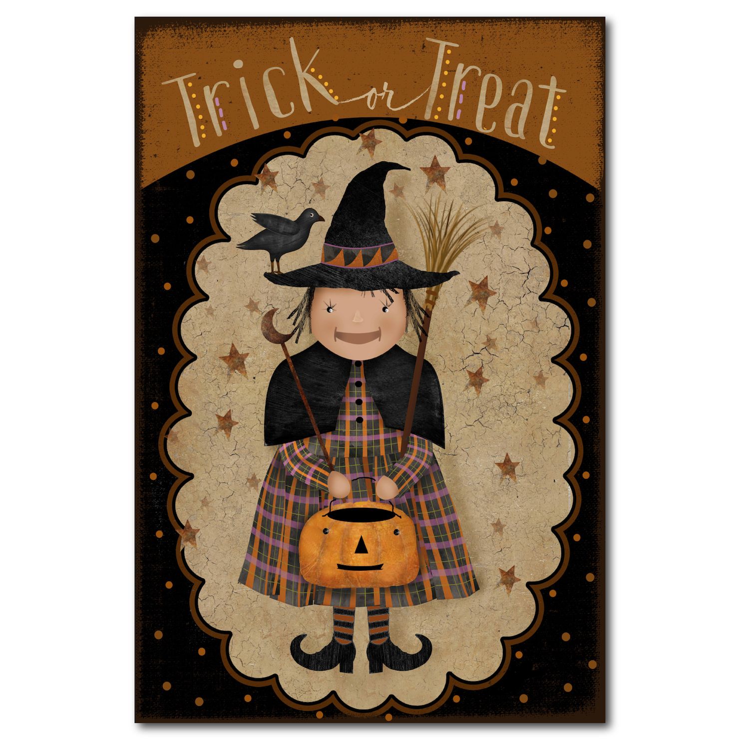 12 Battery Operated LED Witch Halloween Lantern - National Tree Company