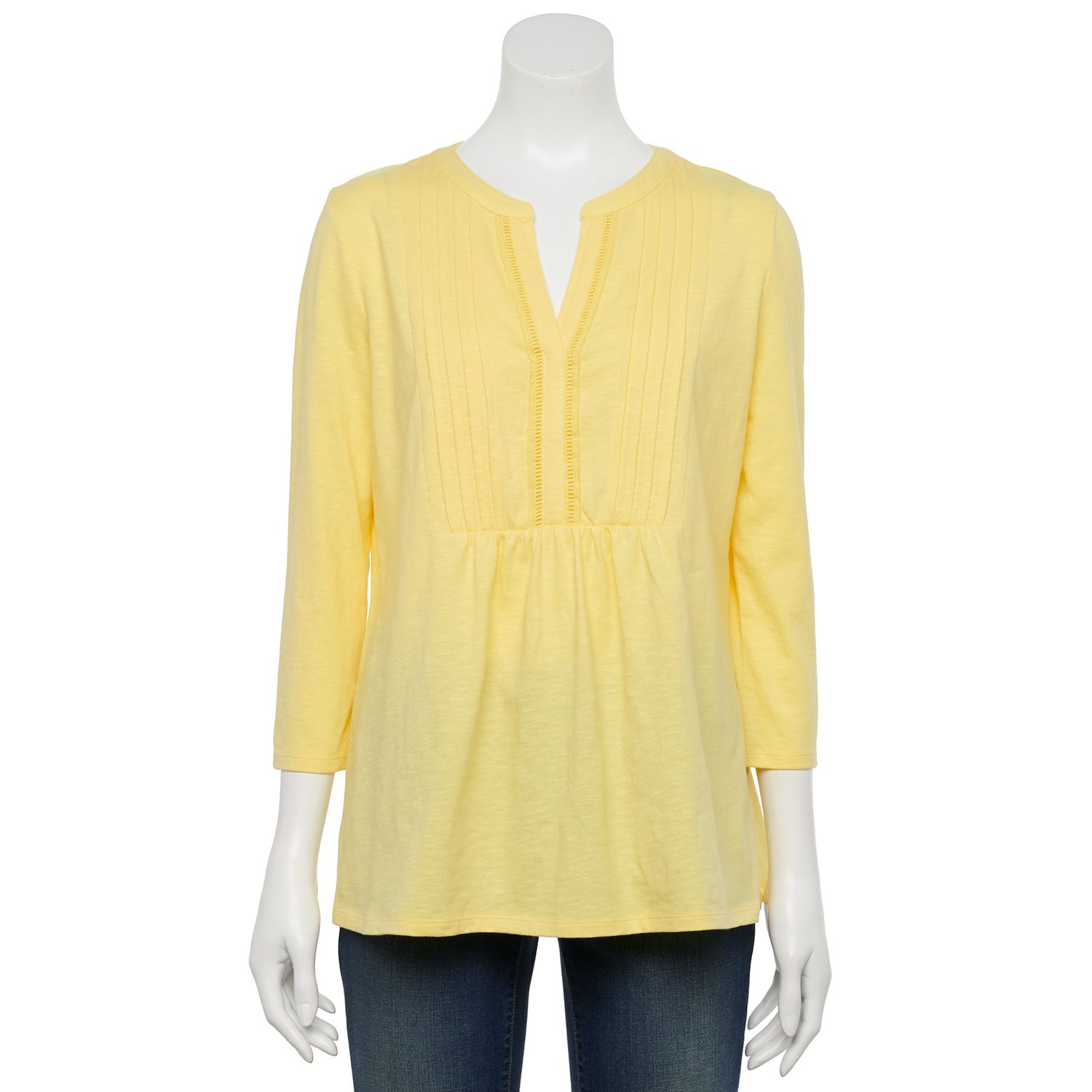 kohls yellow blouse