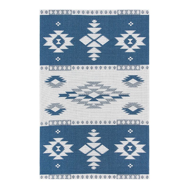 Safavieh Augustine Kali Rug, Blue, 6.5 Ft Sq