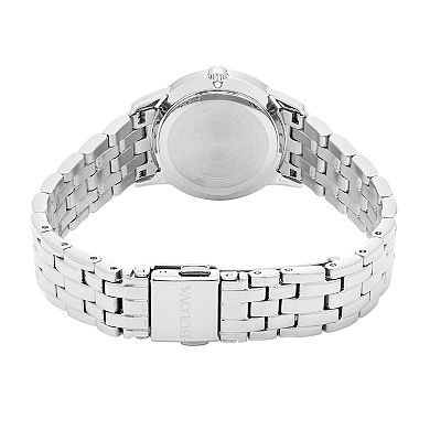 Women's Bulova Crystal Watch & Heart Necklace Gift Set - 96X155