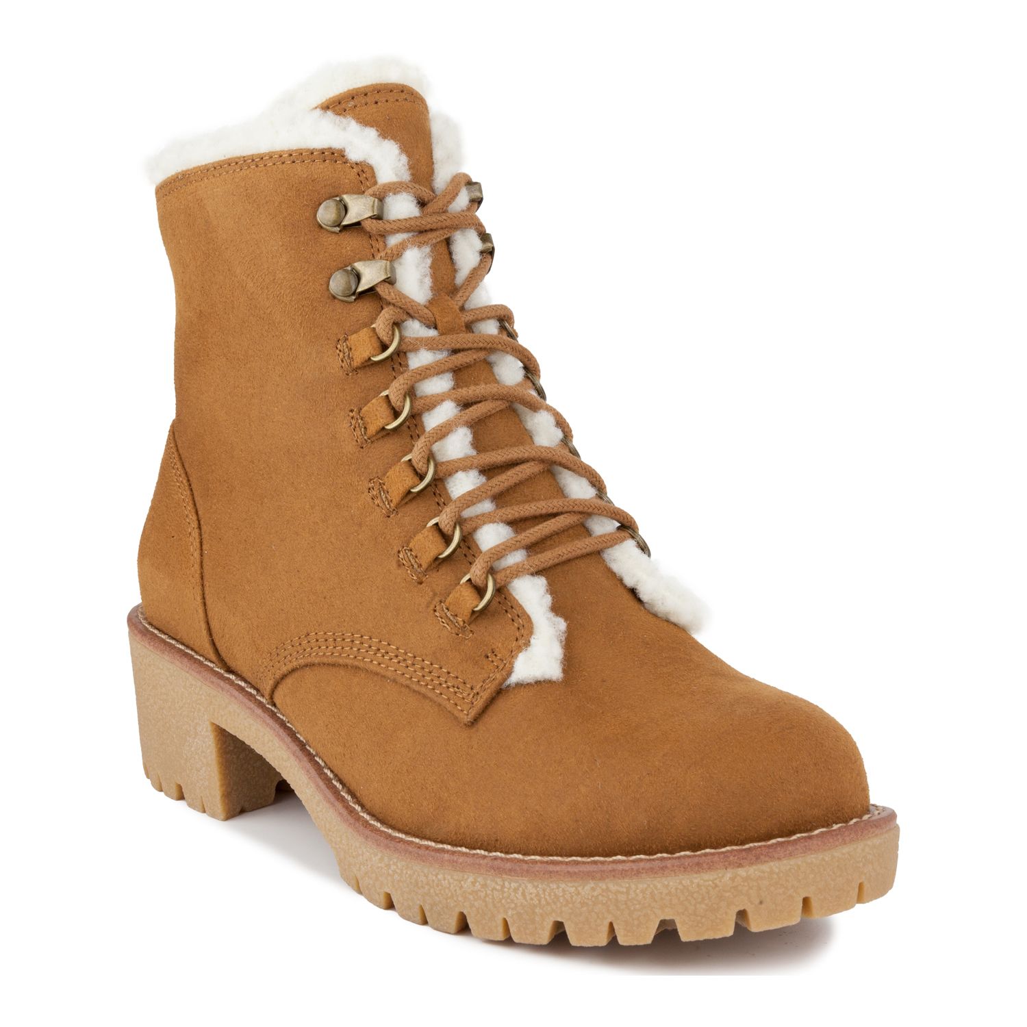 faux fur hiker boots