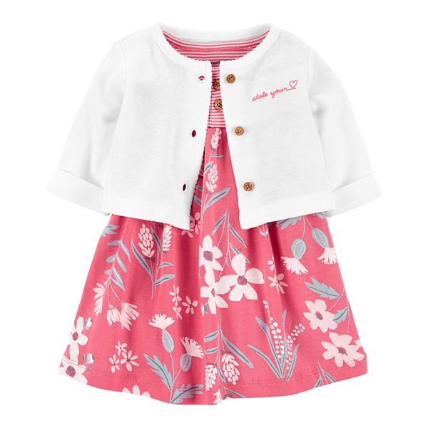 Carter's Baby Girl 2-Piece Bodysuit Dress Sets Only $11 on Kohls.com  (Regularly $26)