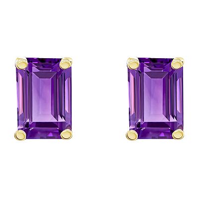 Amethyst earrings kohls store