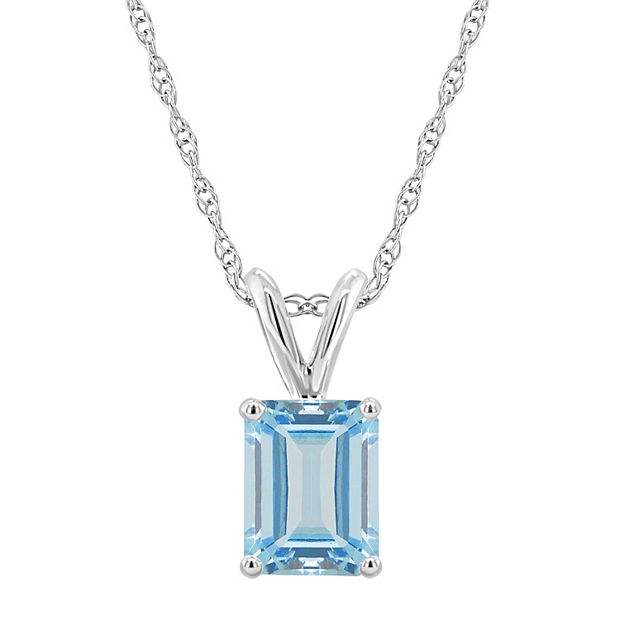 Aquamarine clearance necklace kohls