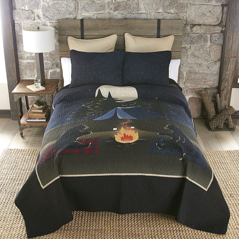 28234949 Donna Sharp Bear Campfire Quilt Set, Multicolor, Q sku 28234949