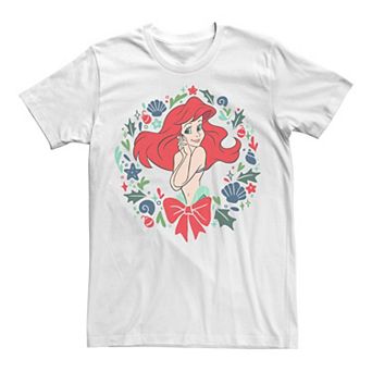 Disney's The Little Mermaid Ariel Seashell Wreath Men's Tee