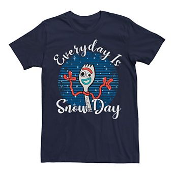 Disney / Pixar's Toy Story Forky Men's Christmas Everyday Is Snow Day Tee