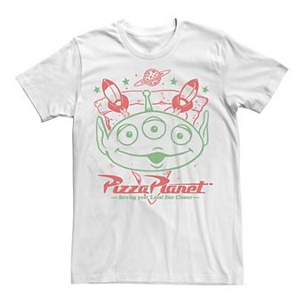 Men's Toy Story Alien Pizza Planet Sketch Tee