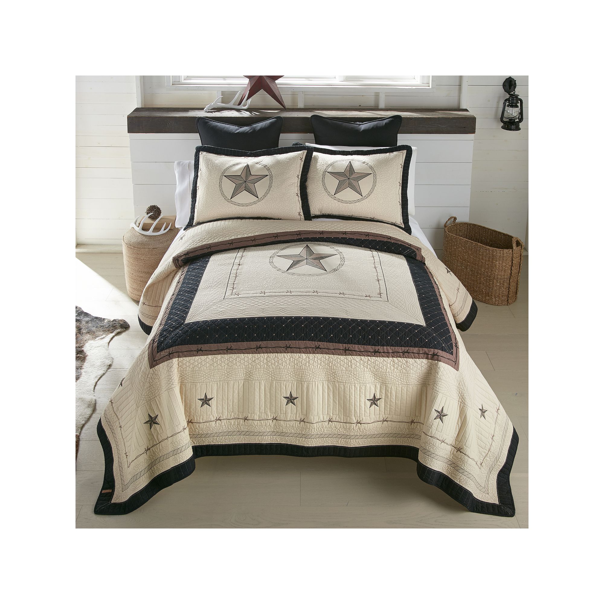 Donna Sharp Texas Pride Quilt or Shams, Multi