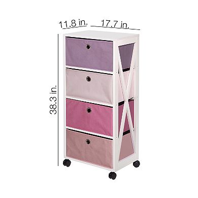 Kids The Big One 4-Drawer Tower Storage Cabinet