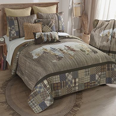 Donna Sharp Chimera Bear Plaid Throw Pillow