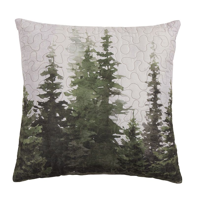 Donna Sharp Bear Panels Tree Pillow, Multicolor, Fits All
