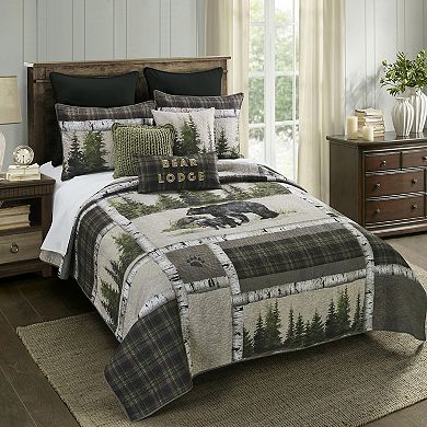 Donna Sharp Bear Panels Quilt Set with Shams