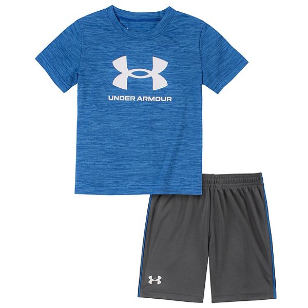 Baby Boy Under Armour Twist Wordmark Tee & Shorts Set